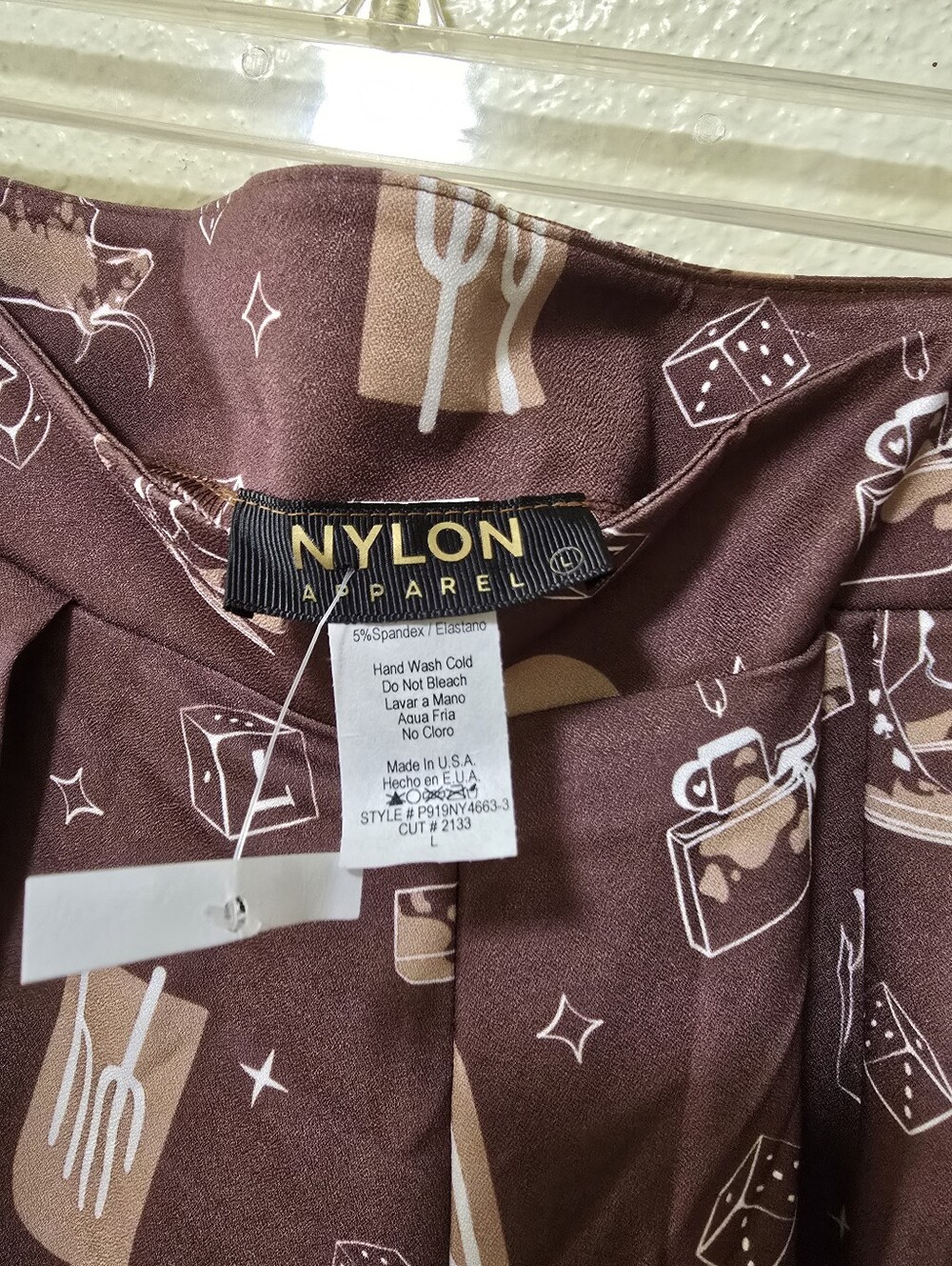 Women's Brown Printed Flowy Western Print Pants - Picture 2 of 4